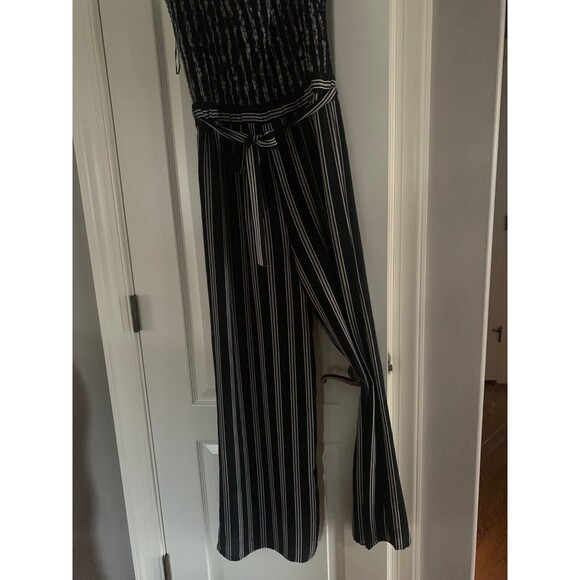 ALI & JAY  By Anthropology Cottage Core Smocked Bodice Jumpsuit SZ S Whimsy Goth - Picture 15 of 16